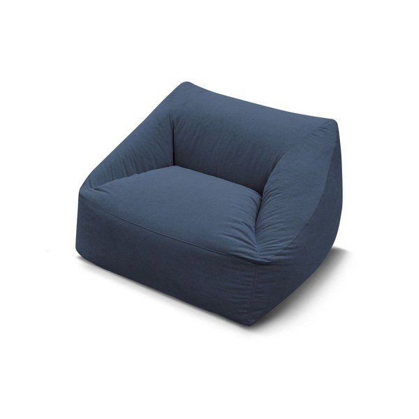 Sötétkék kordbársony babzsákfotel Lilibet – Bobochic Paris-image-4