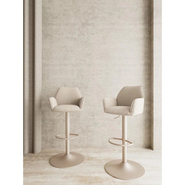 Bézs kárpitozott bárszék (ülésmagasság 64 cm) Glenda – Actona-image-1
