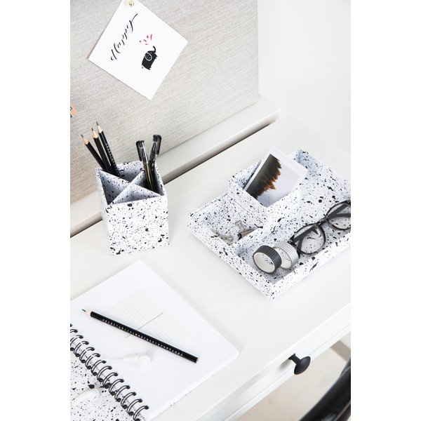 Lena fekete-fehér 4 részes asztali írószertartó - Bigso Box of Sweden-image-3