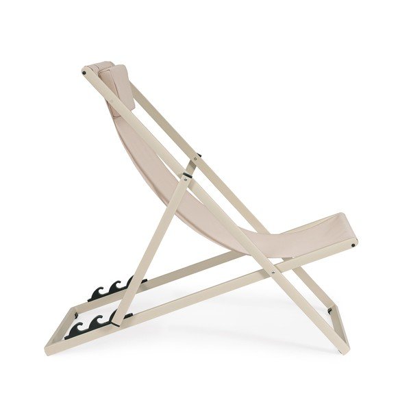 Bézs fém kerti napozóágy Taylor – Bizzotto-image-2