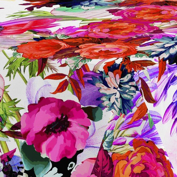 Basic Flowery pamut asztalterítő, 250 x 150 cm - Happy Friday-image-1
