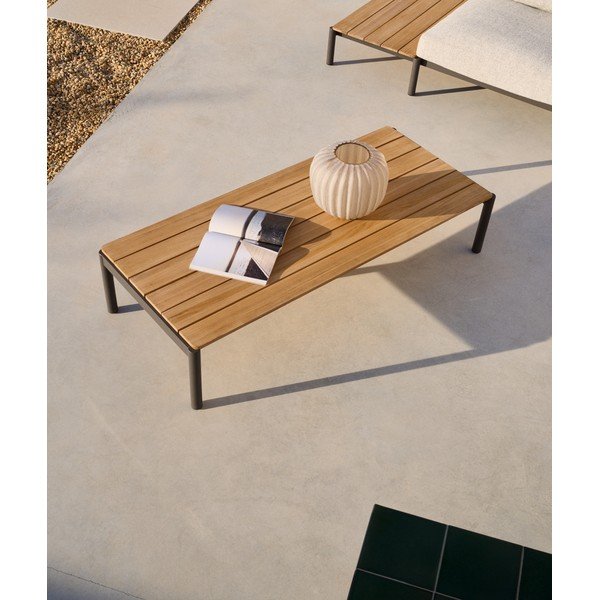 Teakfa kerti dohányzóasztal 63x149 cm Sorells – Kave Home-image-2