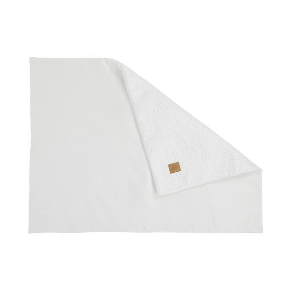 Fehér buklé gyerek takaró 100x77 cm – Meowbaby-image-1