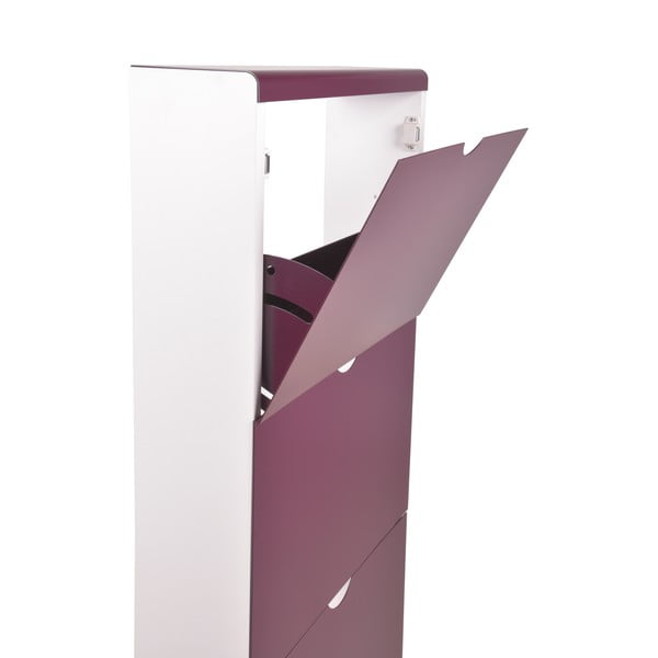 Lila fém billenő ajtós cipőtartó 51x138x16 cm – Household Pleasure-image-2