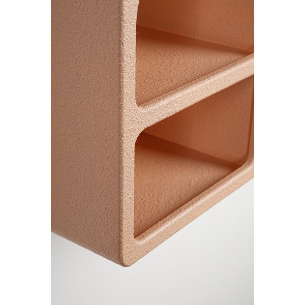 Terrakotta színű többszintes fali polc 40 cm Creamy – Bizzotto-image-2