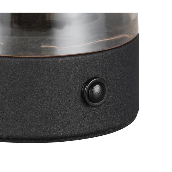 Borostyán színű LED asztali lámpa üveg búrával (magasság 18 cm) Dooley – Trio-image-2