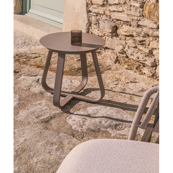 Fém kerek kerti kisasztal ø 48 cm Tamaris – Kave Home-image-3