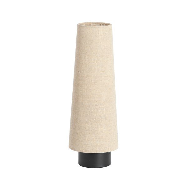 Bézs fém asztali lámpa textil búrával (magasság 42 cm) Howie – Light & Living