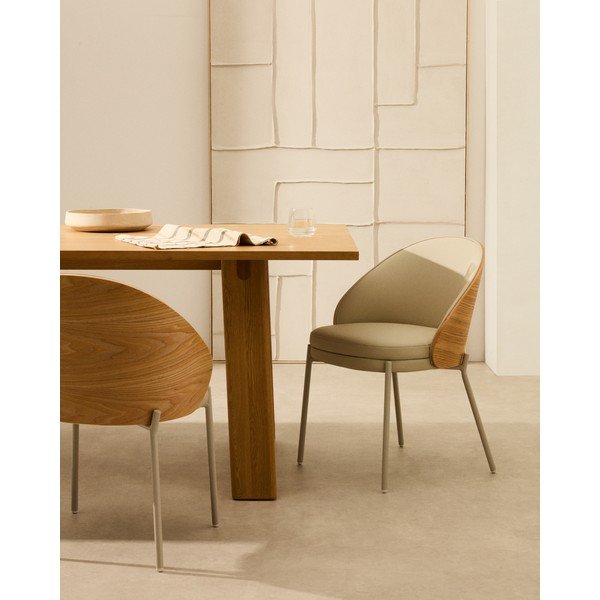 Krémszínű étkezőszék Eamy – Kave Home-image-1