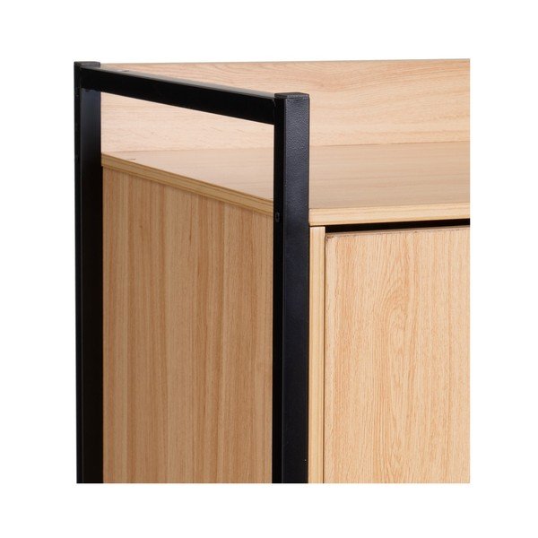 Natúr színű nyitott ruhásszekrény 100x190x48 cm Armarios – Casa Selección-image-2