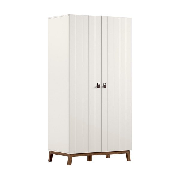 Bézs gyerek ruhásszekrény 99x196x58 cm Sezane – Vipack