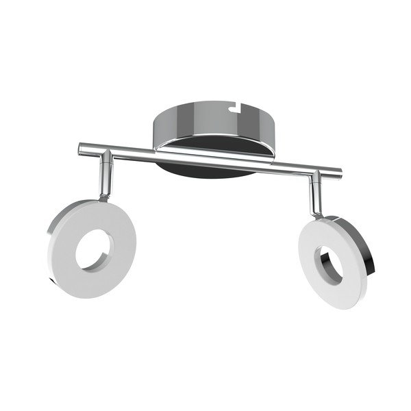 Fényes ezüstszínű LED mennyezeti lámpa 27x16 cm Thema – Candellux Lighting-image-2