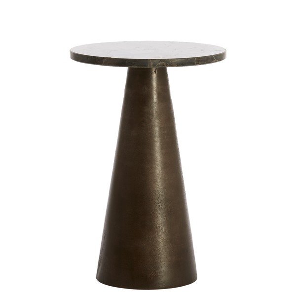 Kerek tárolóasztal márvány asztallappal ø 29 cm Ynez – Light & Living