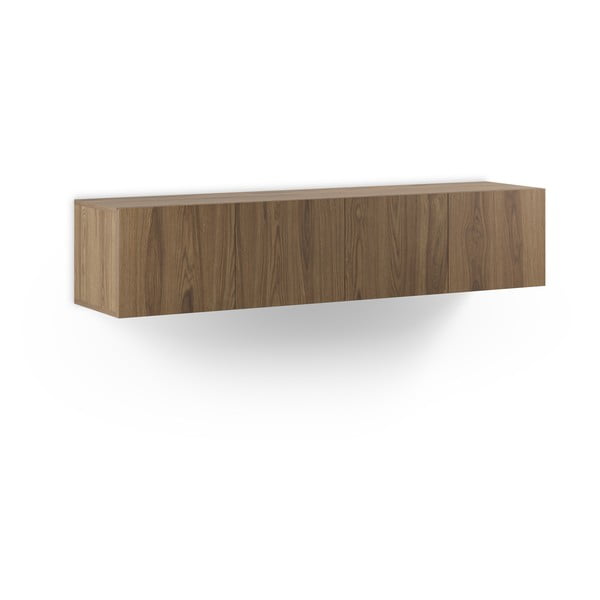 Natúr színű TV-állvány tölgyfa dekorral 180x38x35 cm Daroca – Marckeric-image-4