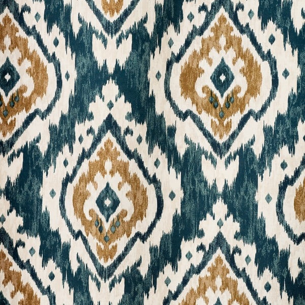 Kék függöny szett 2 db-os 117x137 cm Suri Geo – Pineapple Elephant-image-3