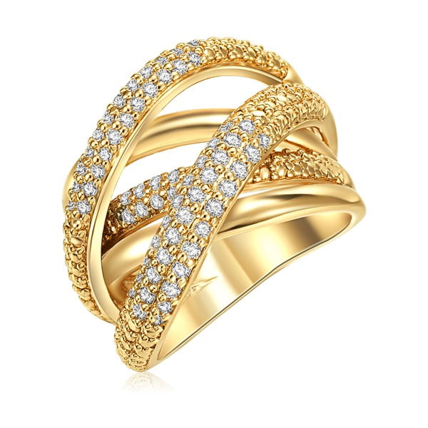 Barbara aranyszínű női gyűrű, 54-es méret - Tassioni