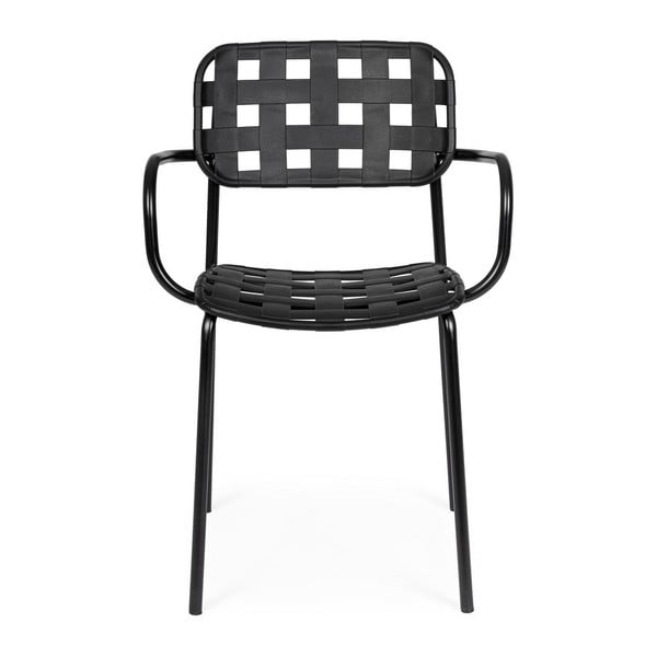 Fekete fém kerti szék szett 4 db-os Clover   – Bizzotto-image-1