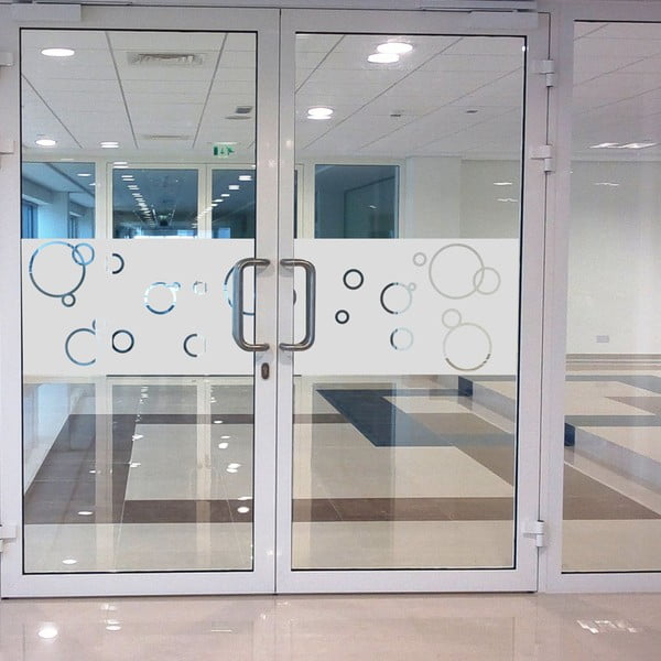 Bubbles vízálló zuhanyajtó matrica, 200 x 55 cm - Ambiance-image-1