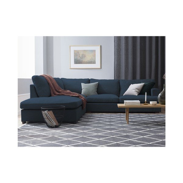 Daphne kék sarokkanapé, bal oldalas - Windsor & Co Sofas-image-2