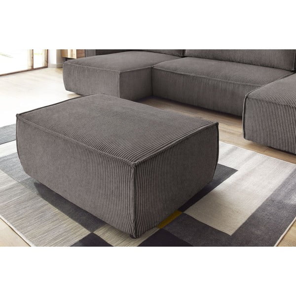 Szürkésbarna kordbársony lábtartó Nihad – Bobochic Paris-image-4