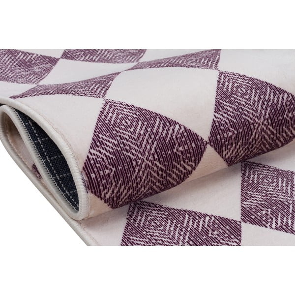 Lila-bézs mosható szőnyeg 160x100 cm - Vitaus-image-1