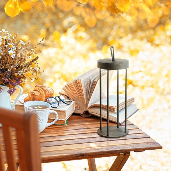 Fekete LED asztali lámpa (magasság 36 cm) Kante – Fischer & Honsel-image-1