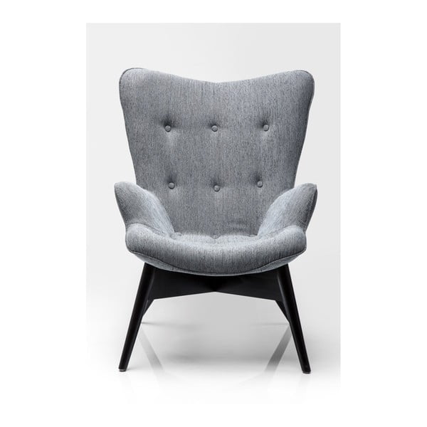 Salt'n'Pepper szürkés-fekete fotel - Kare Design