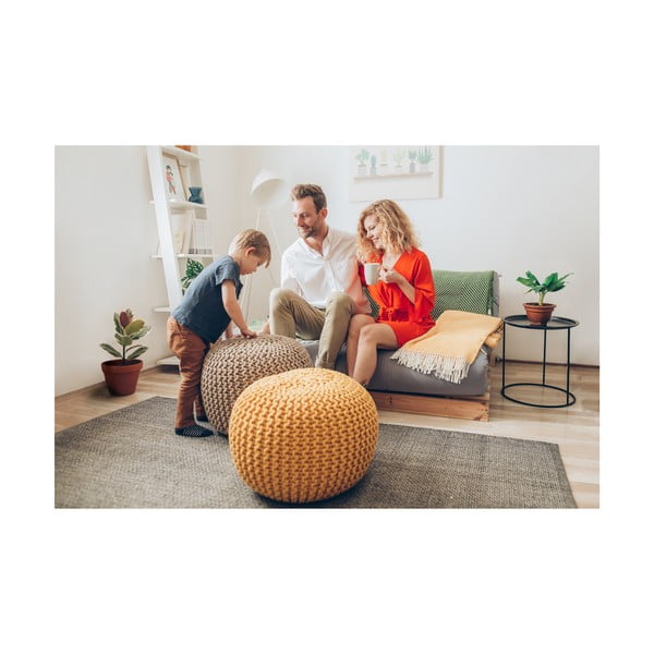 Sötétszürke puff - Bonami Essentials-image-4