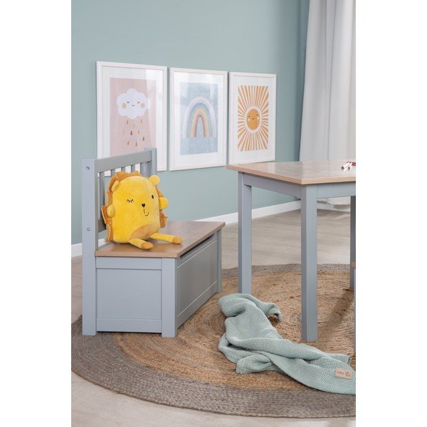 Szürkésbarna gyerek pad Woody – Roba-image-1