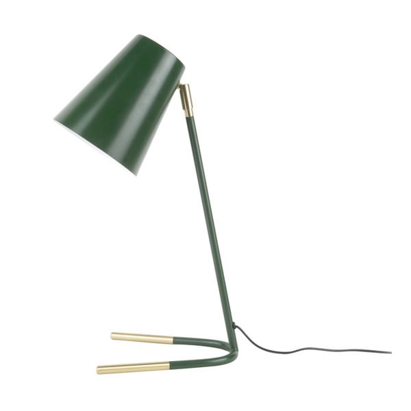 Noble zöld asztali lámpa aranyszínű részletekkel - Leitmotiv