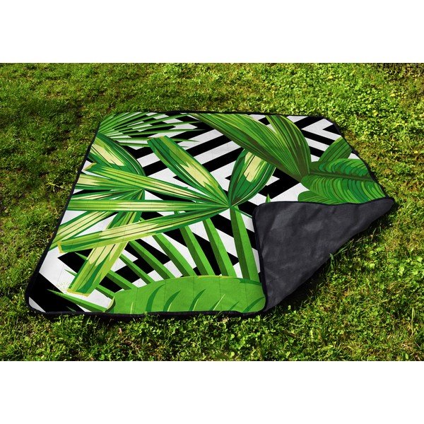 Green Leafs piknik takaró, 180 x 145 cm - Butter Kings-image-4