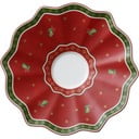 Piros porcelán csészealj karácsonyi motívummal, ø 16,5 cm - Villeroy & Boch