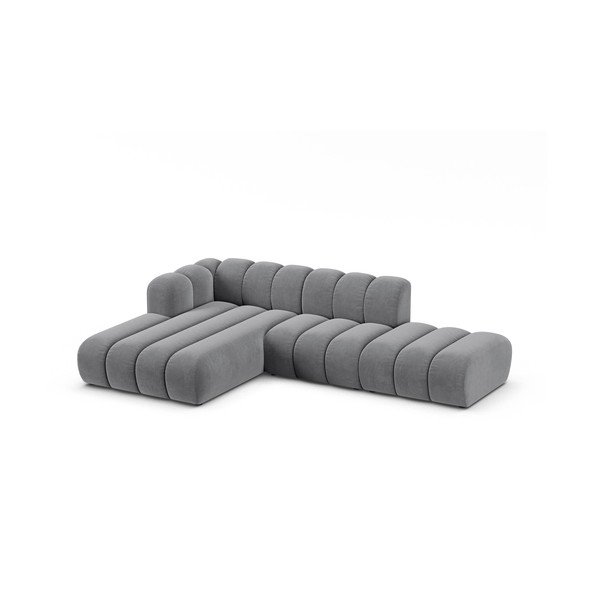 Világosszürke sarokkanapé (bal oldali) Lupine – Micadoni Home-image-1