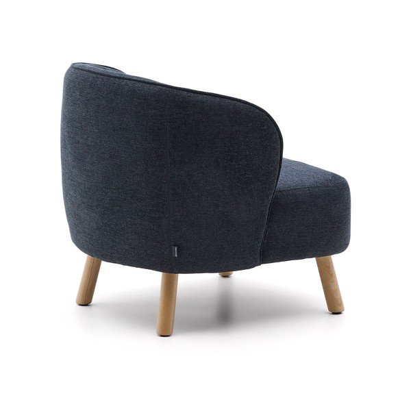 Szürkéskék zsenília fotel Ulit – Kave Home-image-4