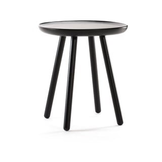 Naïve fekete tárolóasztal, ø 45 cm - EMKO