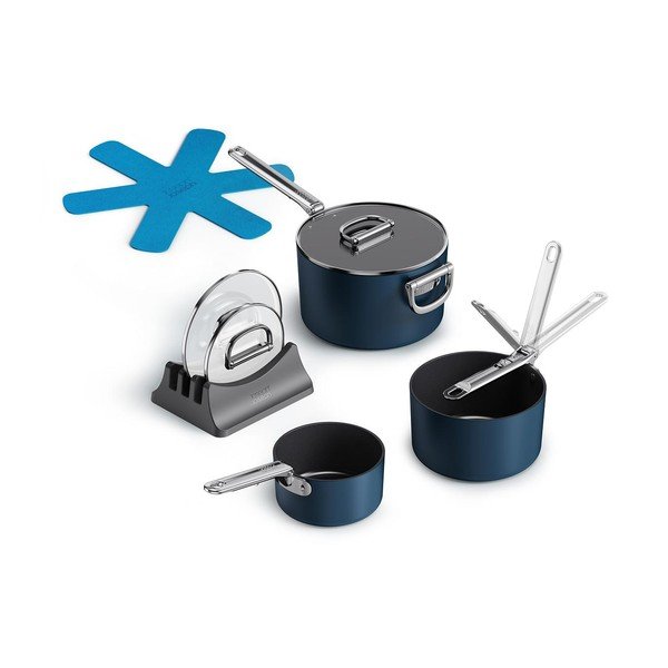 Indukciós tűzhelyhez alkalmas edénykészlet fedővel, kerámia felülettel 3 db-os  Space – Joseph Joseph