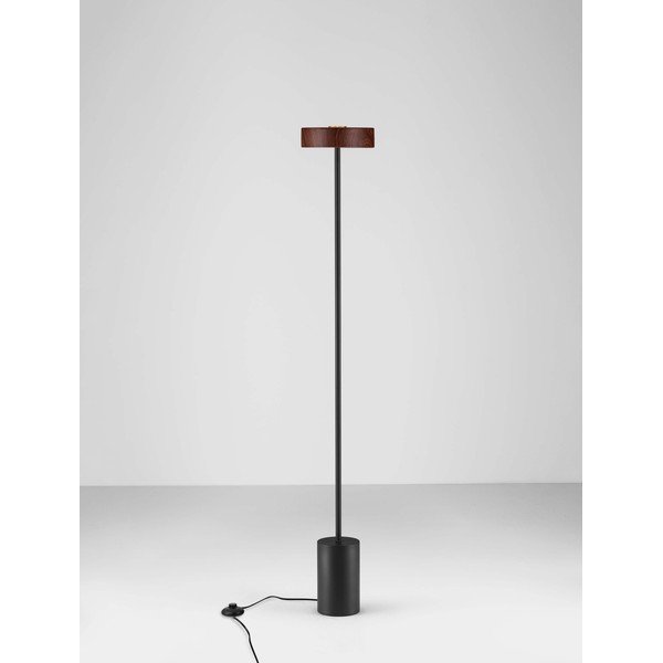 Fekete-sötét natúr színű fém LED állólámpa (magasság 135 cm) Thea – Nova Luce-image-3