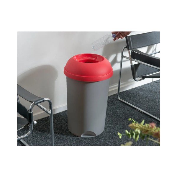 Piros műanyag szelektív szemetes fedél – Addis-image-1