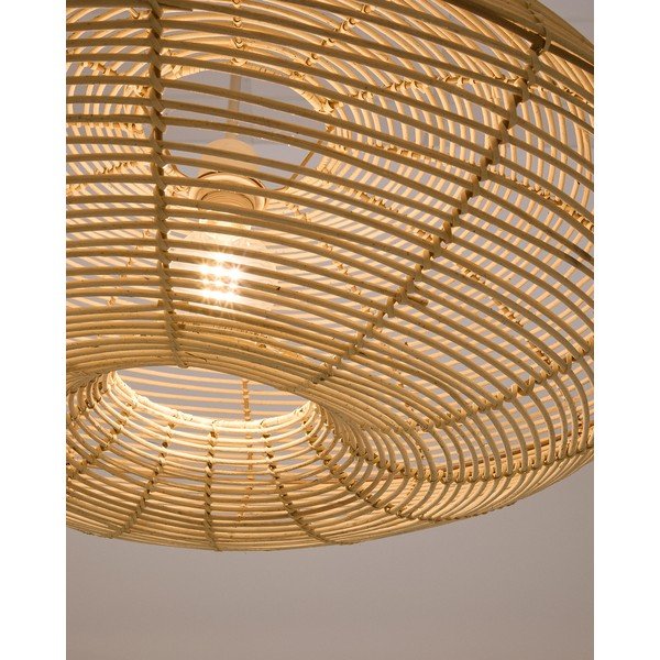 Rattan lámpabúra ø 70 cm Flaro – Kave Home-image-2