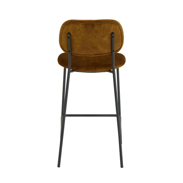 Mustársárga bársony bárszék 92 cm Emma – Light & Living-image-4