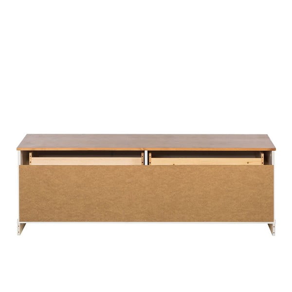 Fehér borovi fenyő TV-állvány 137x47 cm Anita – Støraa-image-4