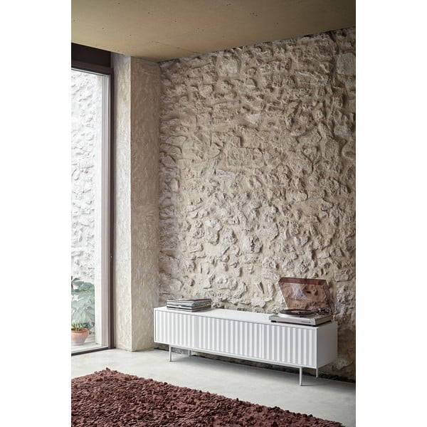 Fehér TV-állvány 180x52 cm Sierra – Teulat-image-1