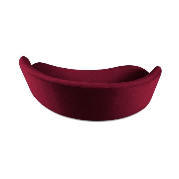 Debbie bordó bársony aszimmetrikus kanapé, bal oldali - Mazzini Sofas-image-3