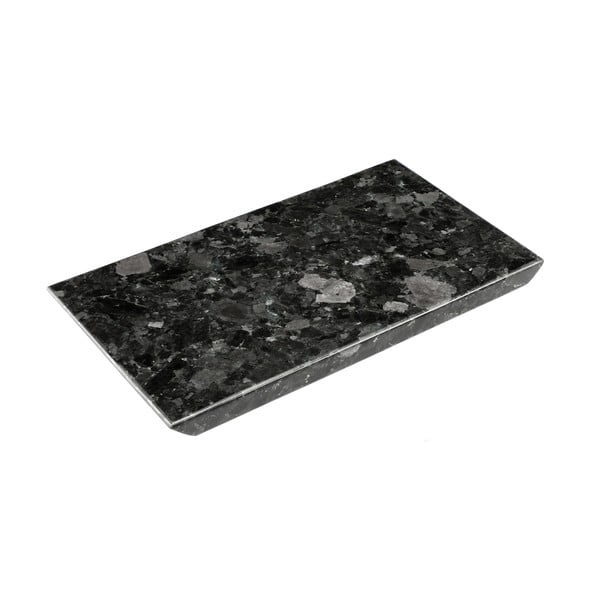 Black Crystal fekete tálca gránitból, 20 x 35 cm - RGE