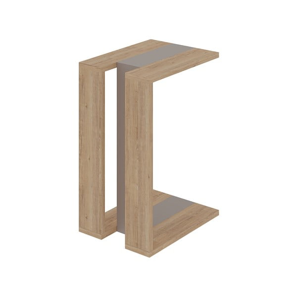 Tárolóasztal tölgyfa dekorral 40x30 cm Macha – Marckeric-image-2