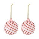 Üveg karácsonyfadísz készlet 2 db-os ø 8 cm Zwirl – Bloomingville