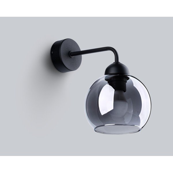 Fekete fali lámpa ø 15 cm Grande – Sollux-image-3