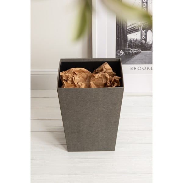 Szürke szemetes Sofia Canvas Paper Laminate – Bigso-image-1