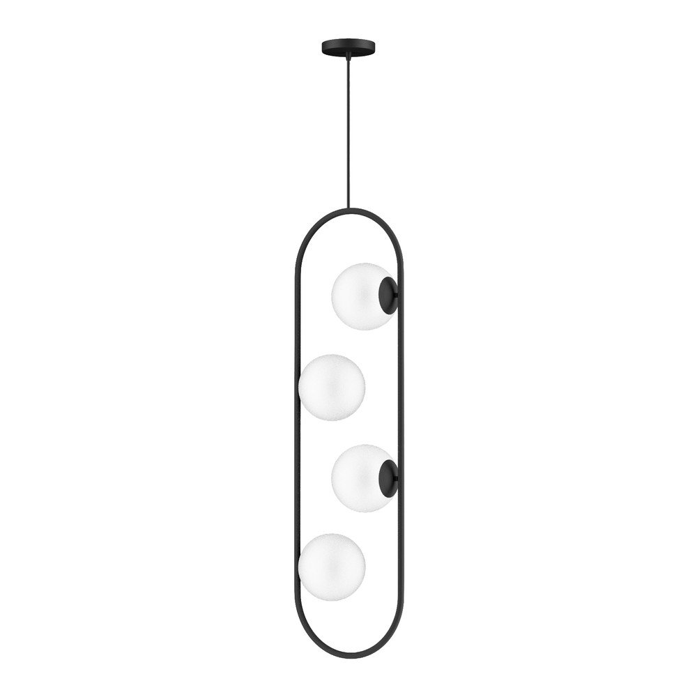 Fekete függőlámpa üveg búrával Club  Squid Lighting