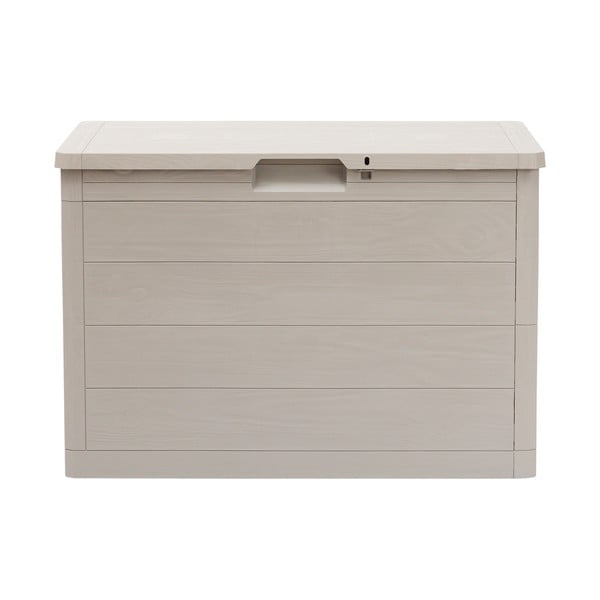 Világosszürke műanyag kerti tárolódoboz Woodys – Toomax